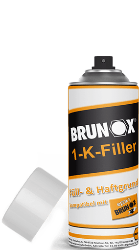 BRUNOX 1-K-Filler, grund ce poate fi folosit pe toate suprafețele metalice ca substrat/umplutură pentru nivelarea suprafeței