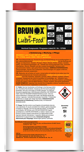 Brunox Lubri-Food, soluție și spray multifuncțional, anticoroziv