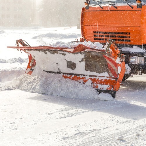 BRUNOX IX100 protejând lamele utilajelor de deszăpezire